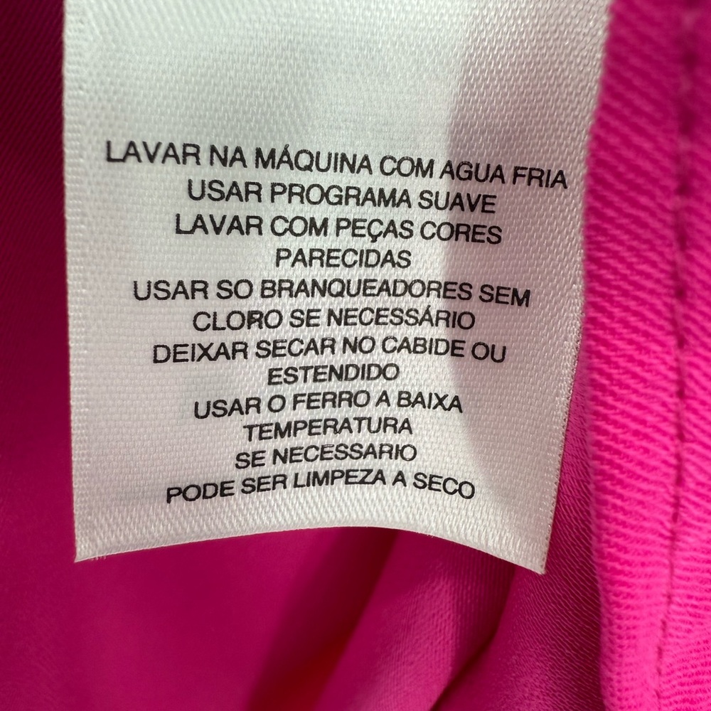 RACHEL Rachel Roy Kaylee Top V-Neck Electric Pink Long Sleeve Blouse Size L - Picture 13 of 13